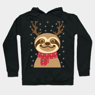 Sloth Reindeer Hoodie